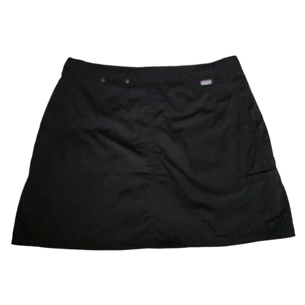 Patagonia Women's Black Activewear Golf Tennis Casual Wrap A-Line Skirt Size 4 - Picture 4 of 14